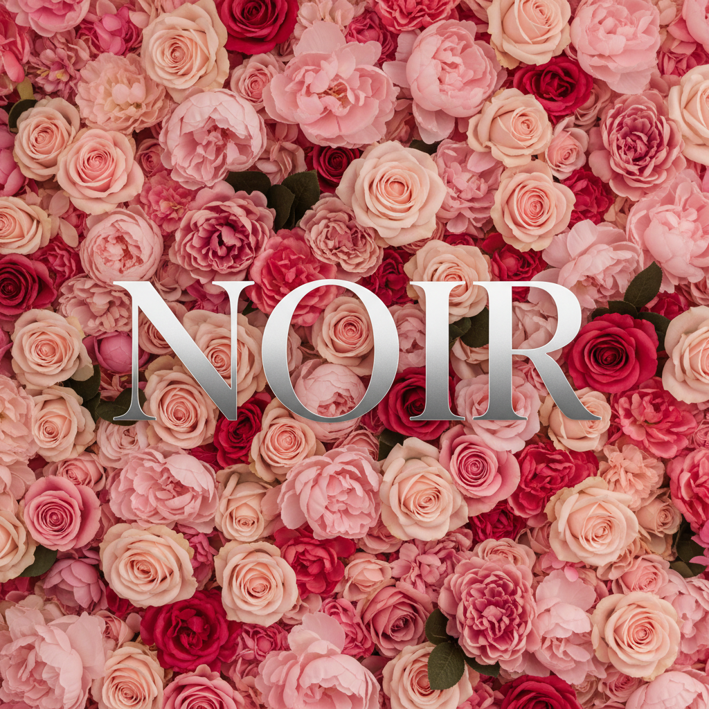 NOIR Pink Floral Logo